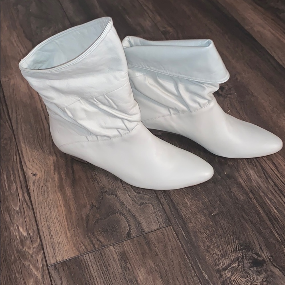 Ivory boots (can be worn with top folded or not)